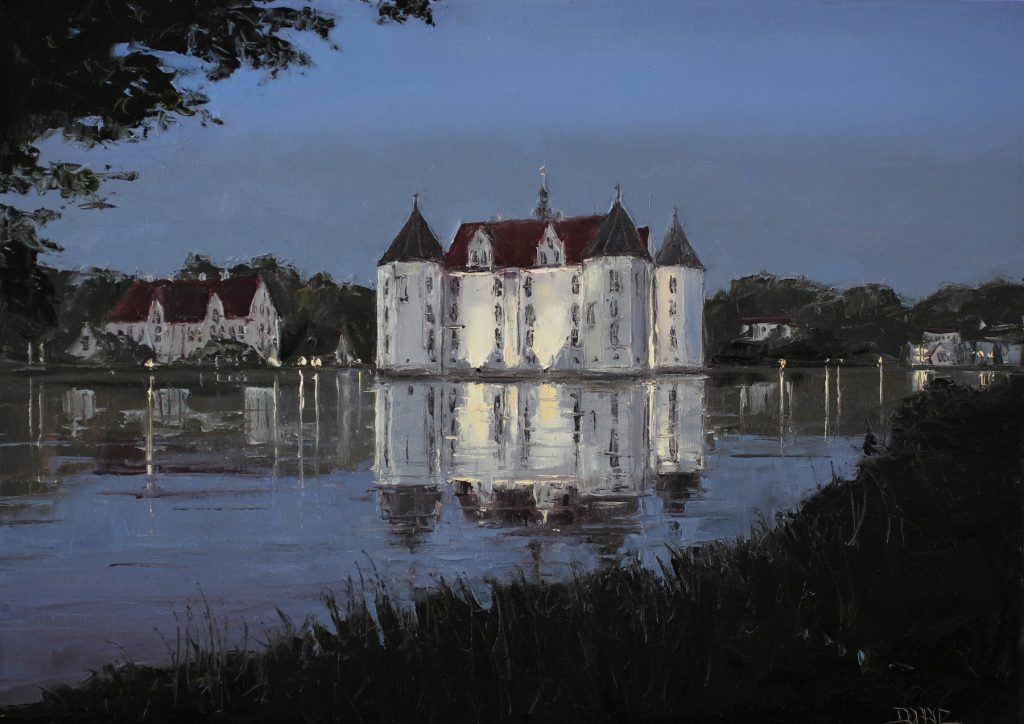 Schloss Glücksburg im Abendlicht