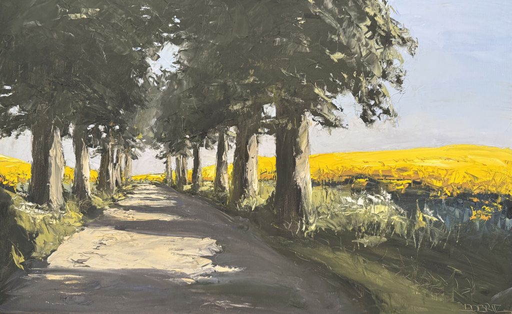 Allee mit Raps